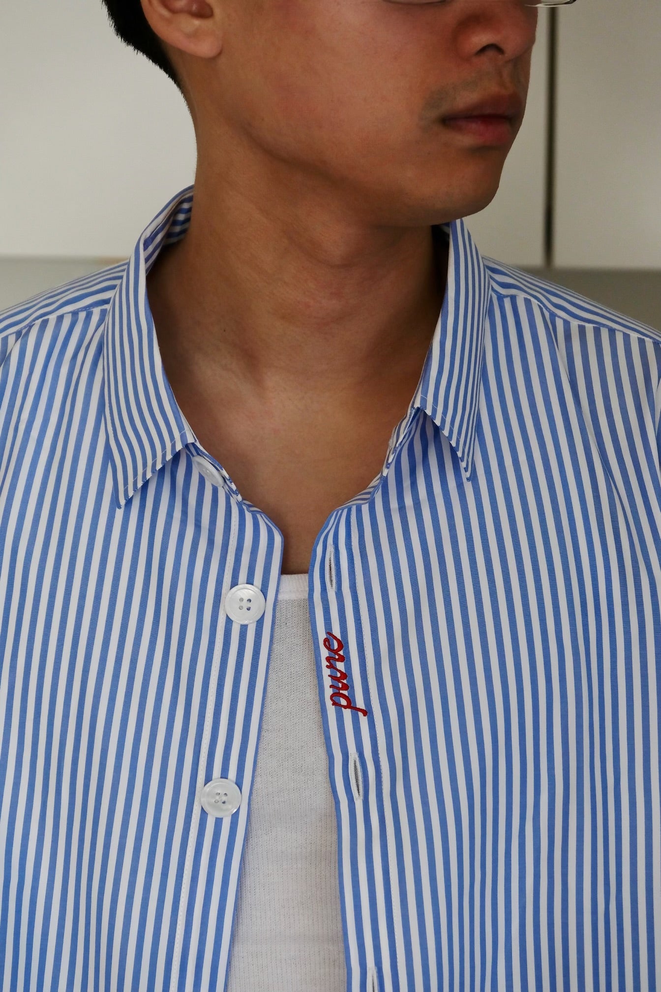 PURE « OCEAN » STRIPED SHIRT